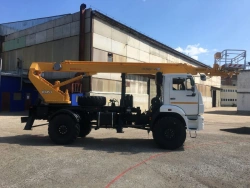 Hydraulic hoist model PSS-131.22E on chassis KAMAZ-43502, KAMAZ-4308, KAMAZ-43253