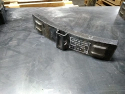 Composite brake pad on all-metal frame for railway freight wagons K-V-MK 400 (M659.000) made of ma