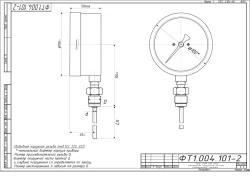 Bimetallic thermometer TBf-222 IP65 100 RSH