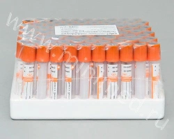 MiniMed vacuum tube with clotting activator, 6ml, 13×100mm, orange, glass