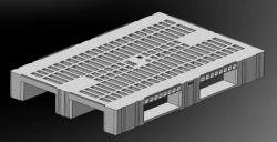 Polymer universal multi-turn pallet - perforated