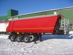 Three-axle semitrailer tipper PT-24S with axle unit BPW HSFALM 9010-15 V36 61.68.361.147QS