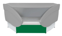 Counter P2629 "Ilet UV" non-cooled cash desk, interior angle (Ts)