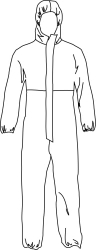 Disposable protective overalls