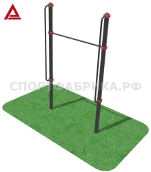 Adjustable height bar with adjustable height from 90 cm to 260 cm for performing the tests "Pull-up from hanging on a high bar"