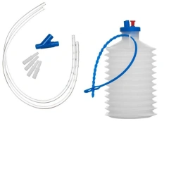 Device for active wound drainage of single use sterile according to TU 9398-019-27380060-2014 with cylinder, corrugated.