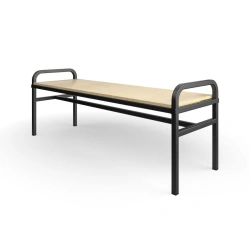 Reinforced 3-seater hard banquette