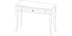 Set of furniture for common room "Buongiorno" Console table Art.C505 S01