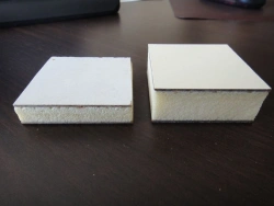 Three-layer panel with rigid aggregate