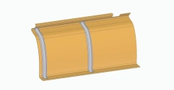 Roof panel left rear of section A 621320-5702245-10