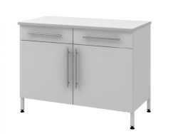 Wall-mounted table on metal pedestal 1200 PTYAL