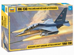 Assembled model Russian Yak-130 light attack aircraft