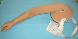 Prosthesis after shoulder dislocation with electromechanical drive and contact control system