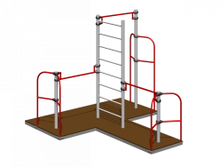 Sports equipment - Trestle bar on frame (with flooring) Romana 204.26.00-01