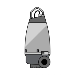 Centrifugal submersible pumps (pump units), single-stage, IP68 waterproof, with energy-efficient motors