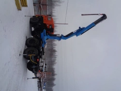 Special purpose vehicle with KMA type hydraulic loading crane on the basis of KAMAZ 5350 and its modifications 51K10G-LA