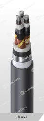 Power cable with aluminium conductors insulated with cross-linked polyethylene for voltage 6, 10, 15, 20, 30 and 35 kV of APvBP