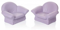 Upholstered armchairs. Soft lilac