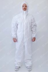 Medical isolation multi-use non-sterile suit. Variant of performance: Reusable isolation suit, model CHLOPOK-23.