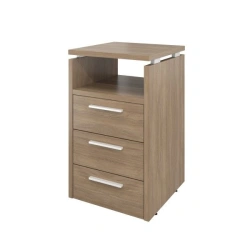 DB43.S Side table (3 drawers with shelf and lock) 450x450x750 (DB12_1+DB17_2+DB14)