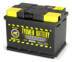 TYUMEN BATTERY 6ST-58LR STANDARD lead rechargeable starter battery