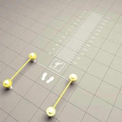 The complex for the test "Long jump from a place with a push with two legs" with a marking of not less than 320 cm MS-3-.