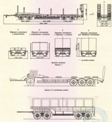 Trailer CHMZAP-83991, modifications: 839910, 839911, 839912, 839913, 839914, 839915, 839916, 839917 - in version with metal plat