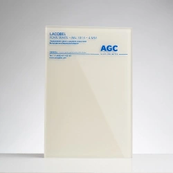 Lacobel White Pearl coated sheet glass 6 mm thick