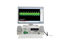 Analyser of blood flow velocity ultrasonic Doppler computerised "Complexmed" version 2.1 in stationary computer.