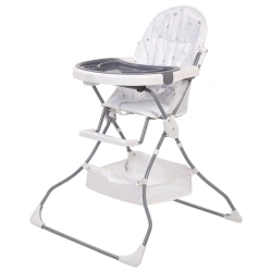Polini kids 252 French Teddy highchair, white-grey, article number 0002136-14