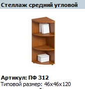 "Profi" Medium corner shelving unit article PF 312