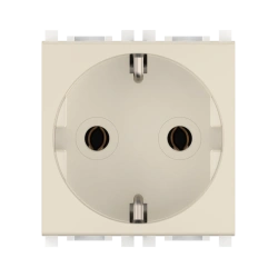 CADUCEUS ALING Experience Flush-mounted socket outlet with earthing without blinds without centre screw 16A, 250V~, 2M, beige, a