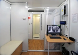 Digital low-dose fluorograph with accessories "KARS" according to TU 9442-005-11857614-2010 with X-ray protective cabin, mobile,