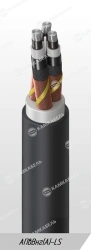 Power cable with aluminium conductors insulated with cross-linked polyethylene for voltage 6 kV APvVng(A)-LS grade