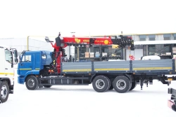 Special truck with hydraulic loading crane of KMA type on the basis of KAMAZ 43118 and its modifications 41K10N-UP