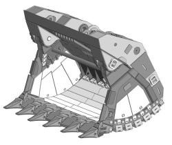 Bottom dump bucket PC-3000.FS-16-T2-JHX1-G1-S1