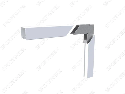 Aluminum Folding Handball Goals 3x2x0.6m for Wall Mounting