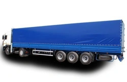 Semitrailer 932200 (modification 932200-51.00.00.000 flatbed semi-trailer with awning, frame and rear swinging doors)