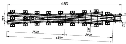Cross-arm of P65 type of mark 1/9 (project VSP017.03.000-01/-02)