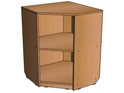 Corner shelving unit ''DU-St3'' from the set ''Didactic corner'' / SZH52