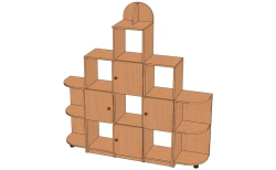 Shelving unit "Pyramid 1" model: S-P1