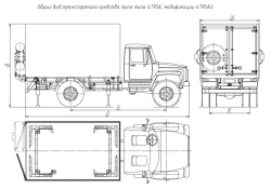 Cars of modification 4795AU on the basis of GAZ chassis of modifications 33086, 33088