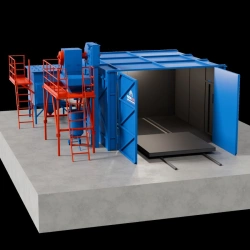 Inhabited blast cabinet Model OCDO
