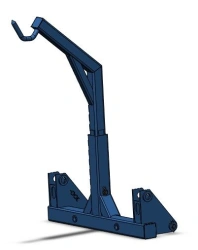 Replacement working device for PKU-0,8 multipurpose agricultural loader: container loading device