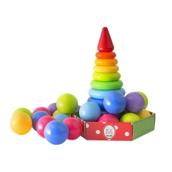 Rainbow developmental set / pyramid and balls