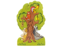 Wooden puzzle "Bremen musicians on wood" 08017