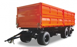 Three-axle tipping trailer type 8538 of modification 85381M3