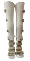 Knee and hip brace