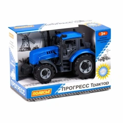 Tractor "Progress" inertial (blue) (in a box), Item No. 91215