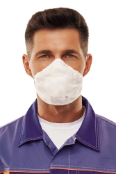 Personal respiratory protection equipment with filtering half-mask: respirator ALINA-307 FFP3 NR D for protection against aeroso